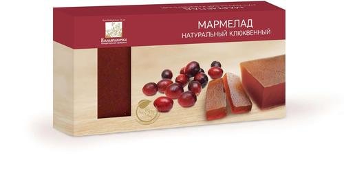  Мармелад пластовый 210г клюквенный в Ливнах