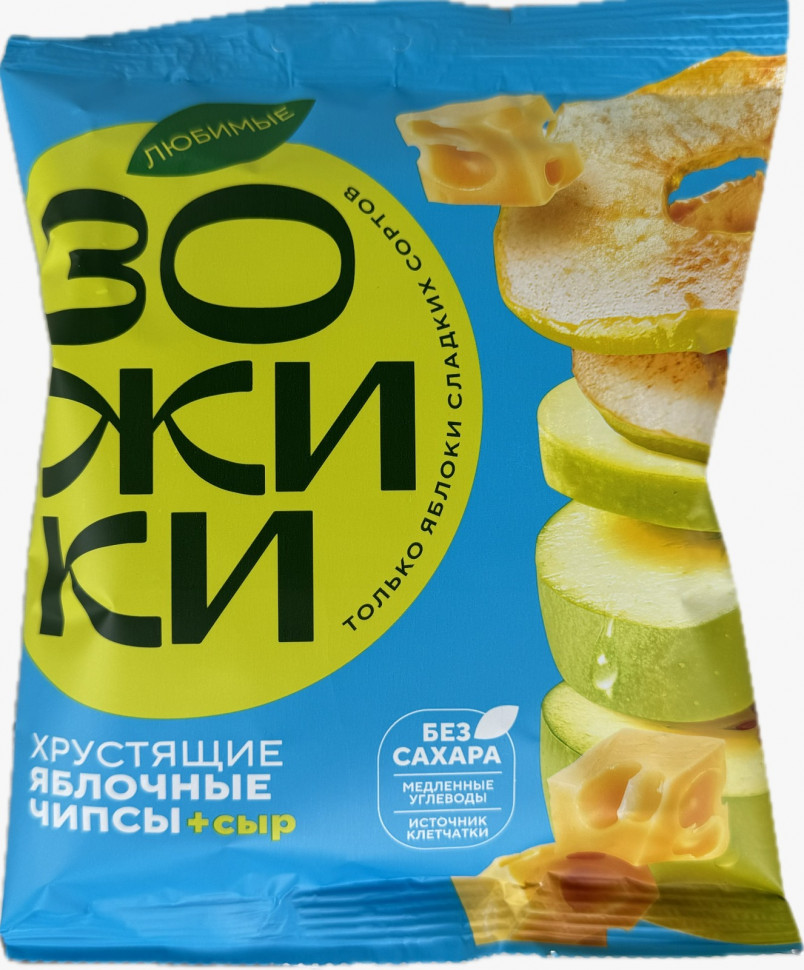  Зожики Яблочные чипсы с сыром, 25г  в Ливнах