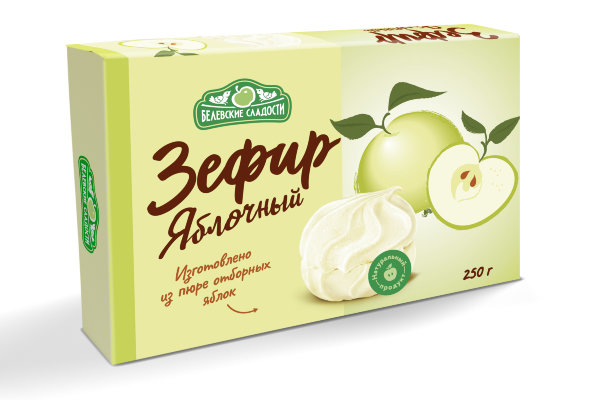 №2 Зефир белевский "Яблочный" 250г в Ливнах